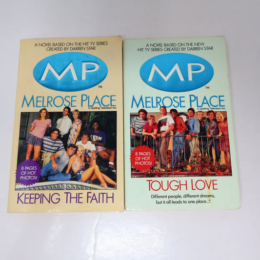 Melrose Place 2 Books Lot Tough Love/Keeping the Faith Dean James Harper Tv PB