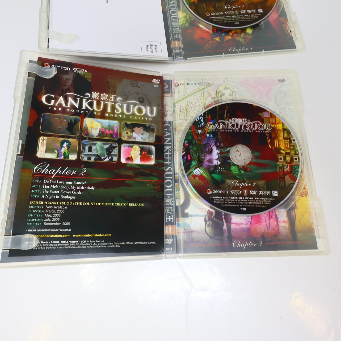 Gankutsuou The Count of Monte Cristo DVD Limited Edition Collector's Box NTSC