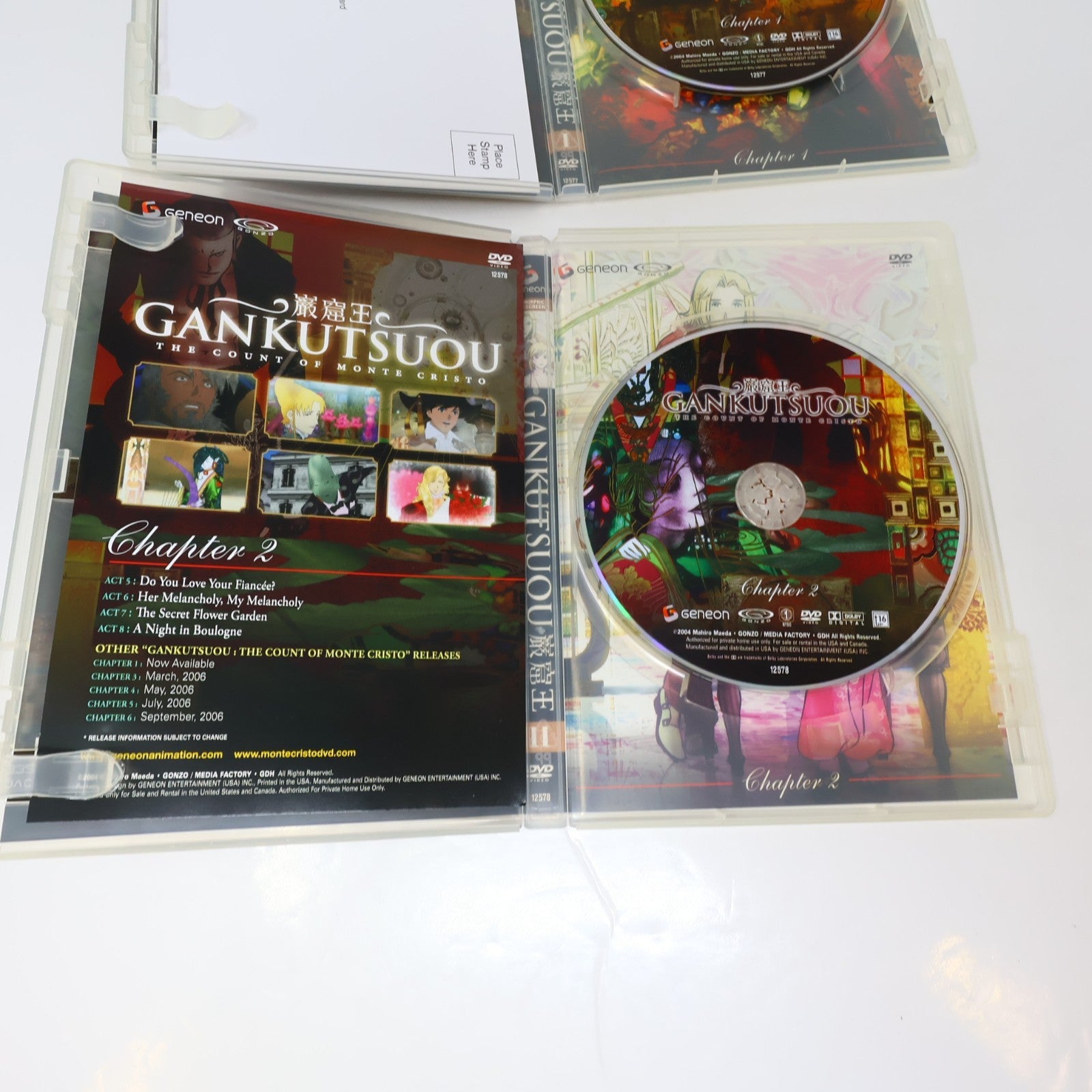 Gankutsuou The Count of Monte Cristo DVD Limited Edition Collector's Box NTSC