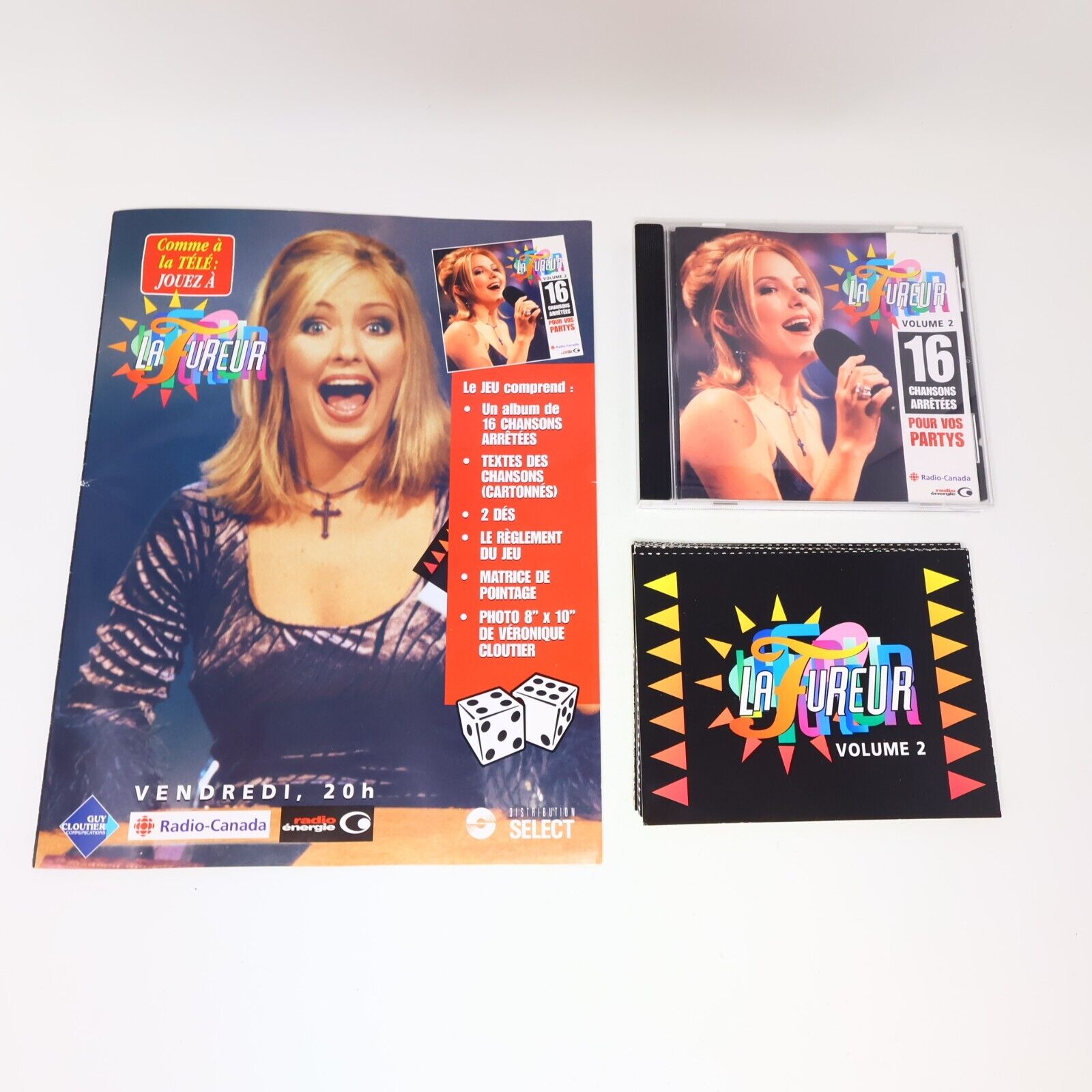 La Fureur Volume 2 & Temps des Fêtes Lot de 2 Jeux Société CD Véronique Cloutier