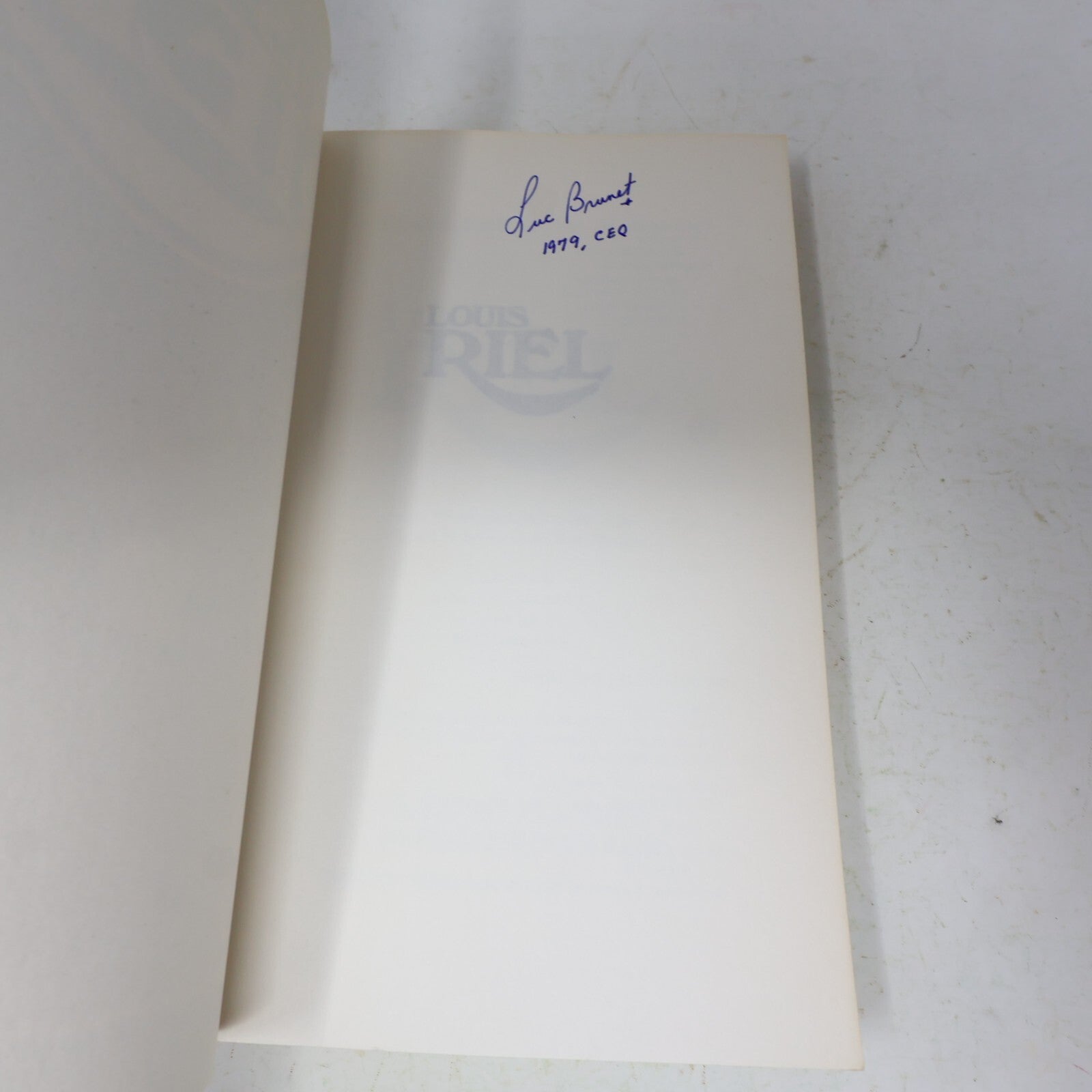 1979 Louis Riel Janet Rosenstock Dennis Adair De L'homme Fiction Historique 70s