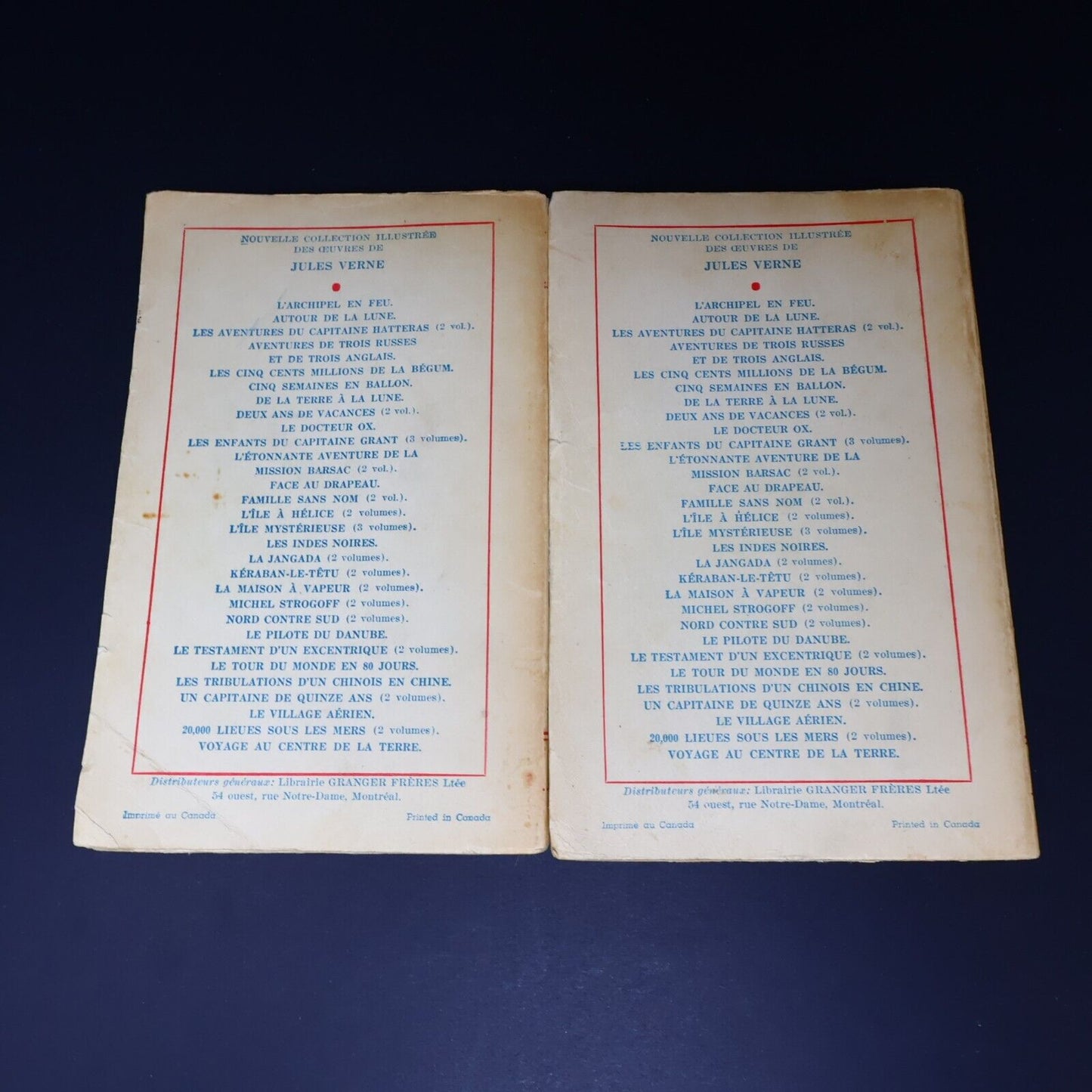 Lot 11 Livres Science-Fiction Vintage 1930-60s de Jules Verne Français French PB