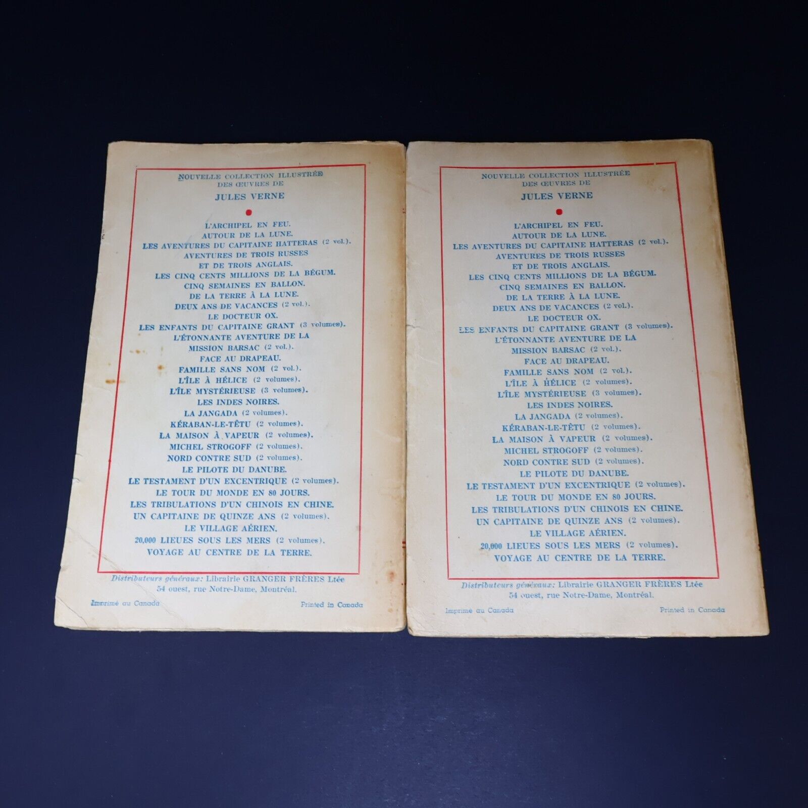 Lot 11 Livres Science-Fiction Vintage 1930-60s de Jules Verne Français French PB