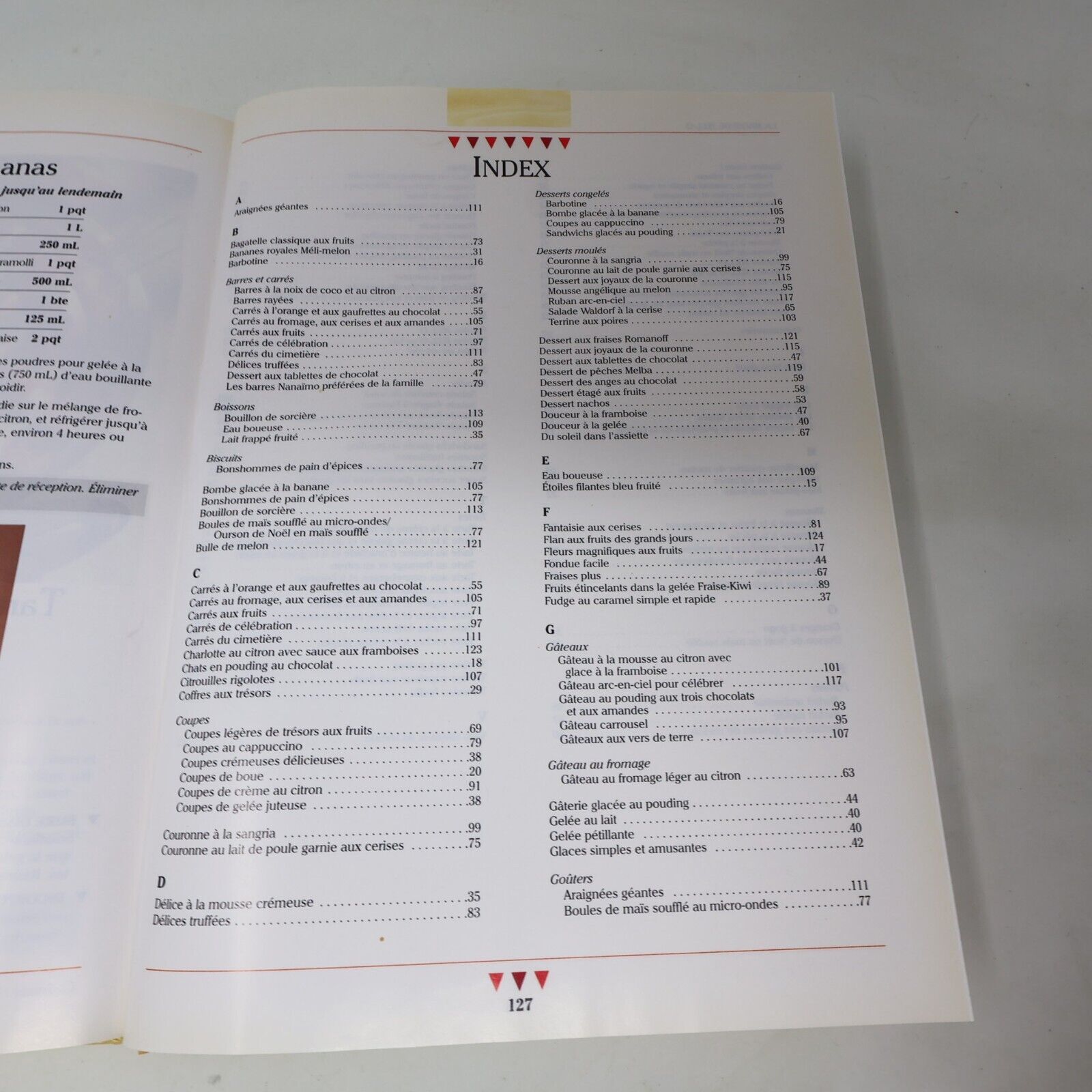 1997 La Magie de Jell-O Desserts et Goûters 100 Recettes Cuisine Boyer/Gingras