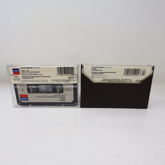 Debussy 2 Cassettes Lot Charles Dutoit/Montréal OSM La Mer/Jeux/Images/Nocturnes