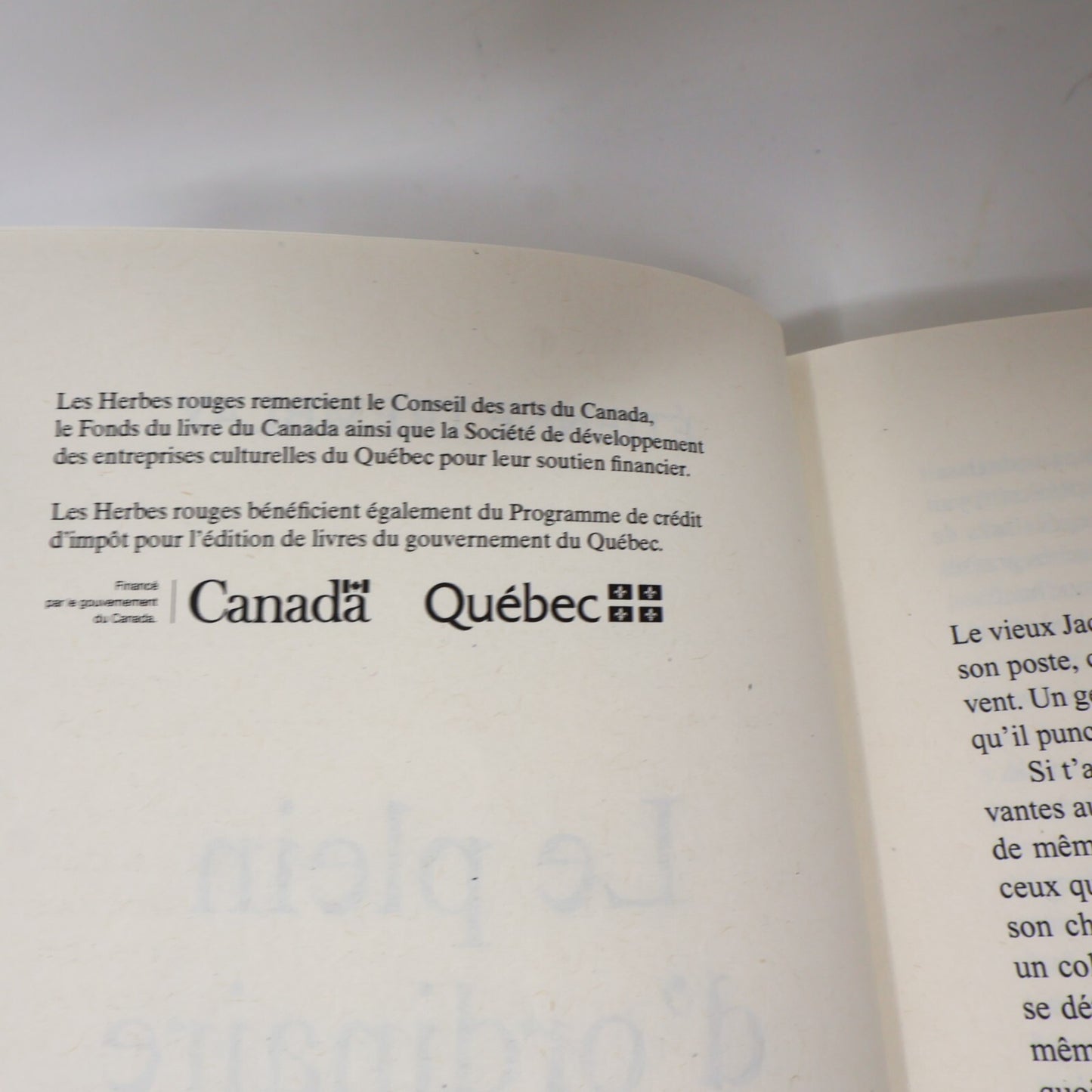 2023 Le Plein d'Ordinaire Étienne Tremblay Herbes Rouges Roman Famille Relations