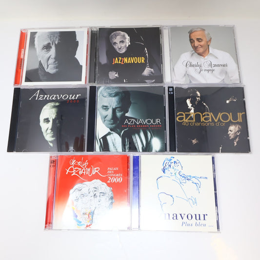Charles Aznavour Lot 8 CD Je Voyage/Jazznavour/Encores/Plus Bleu/Grands Succès
