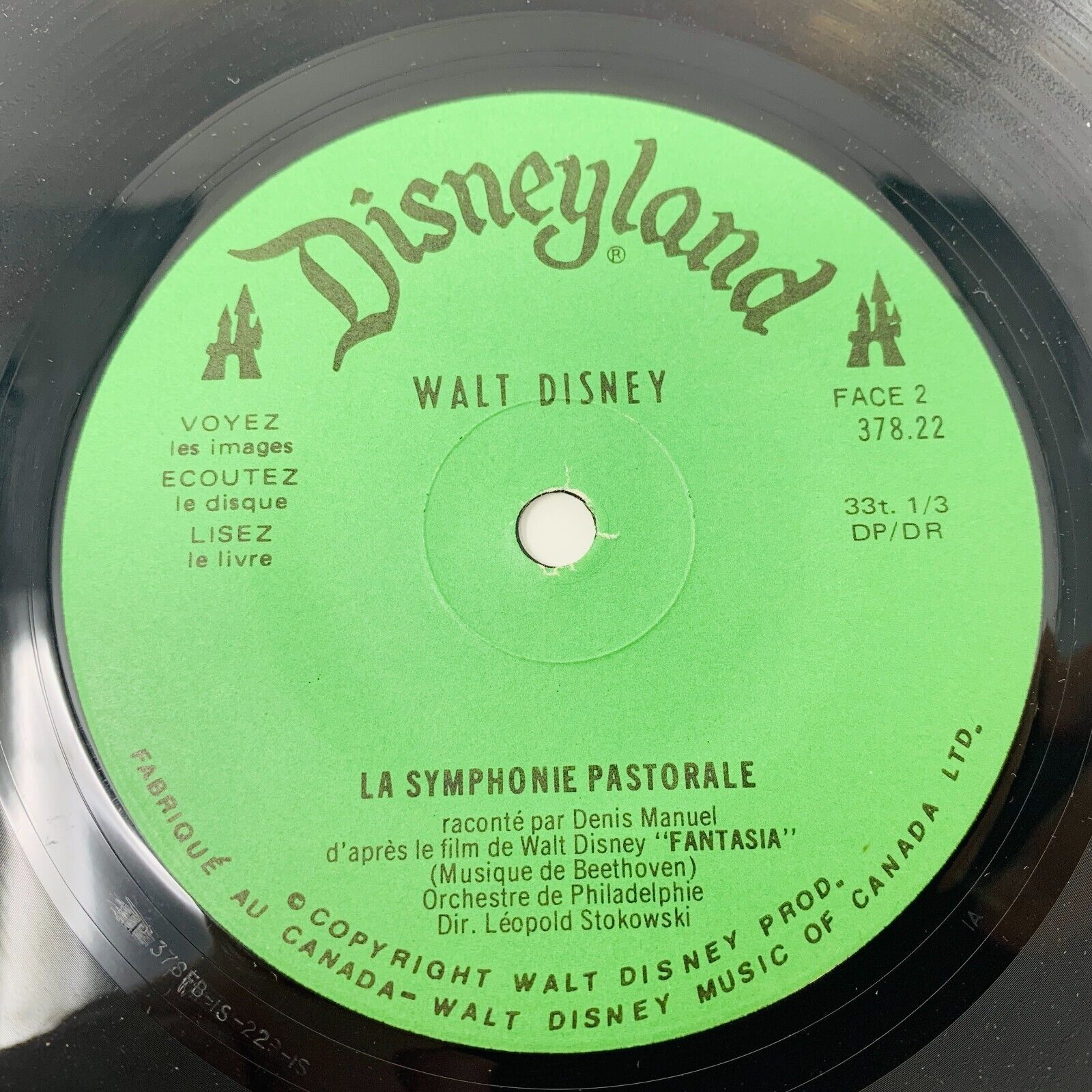 La Symphonie Pastorale Fantasia Livre Disque Disneyland Walt Disney Beethoven
