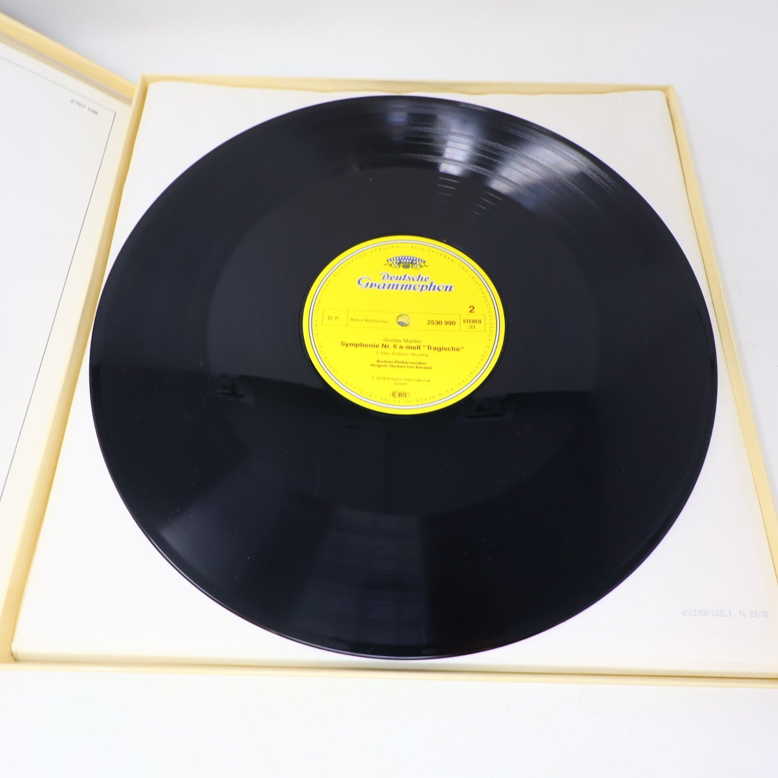 Herbert von Karajan Gustav Mahler Symphonie #6 Tragische 2x LP Record 2707 106