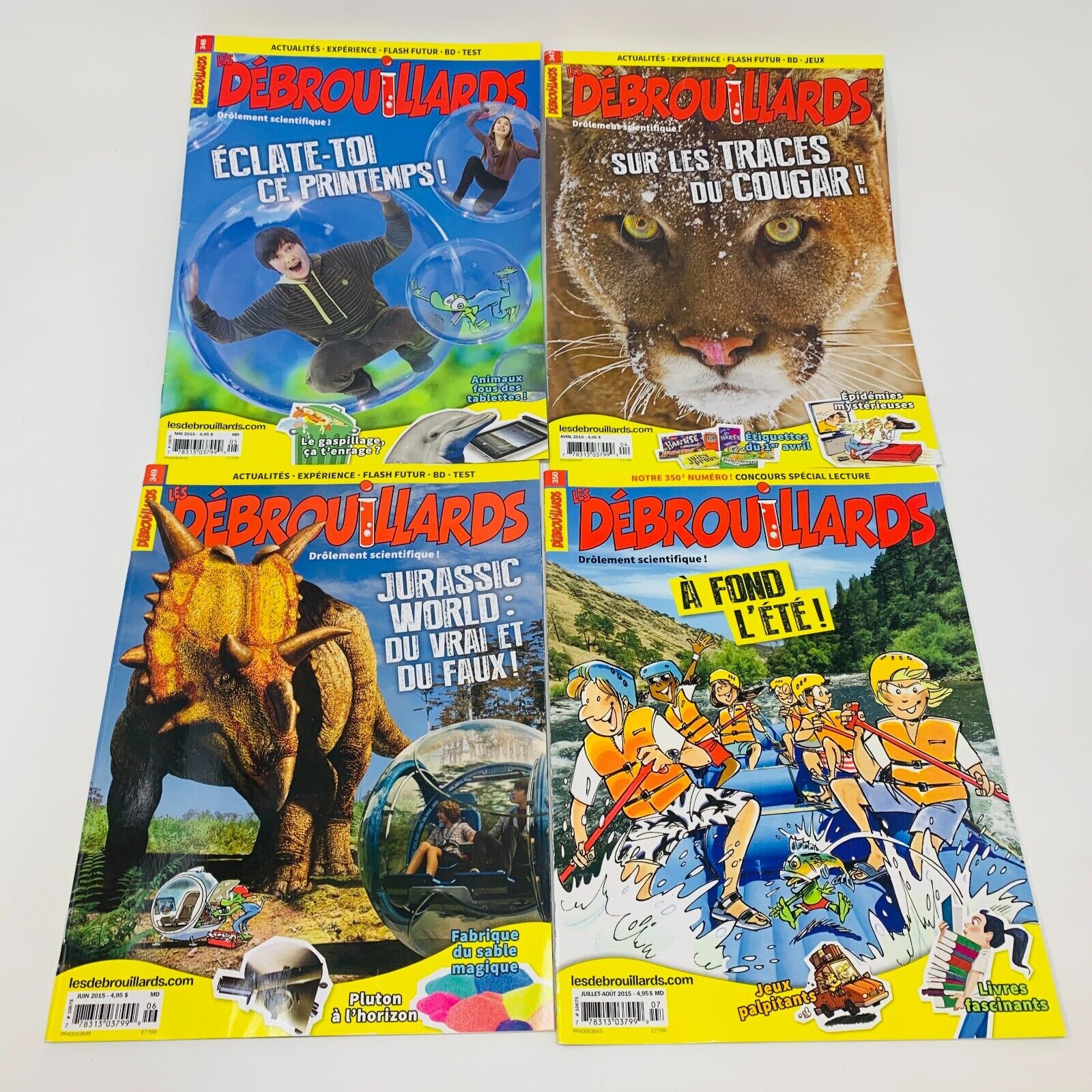 16x Les Débrouillards Magazines Enfants Français 2015-20 Années Incomplètes Lot