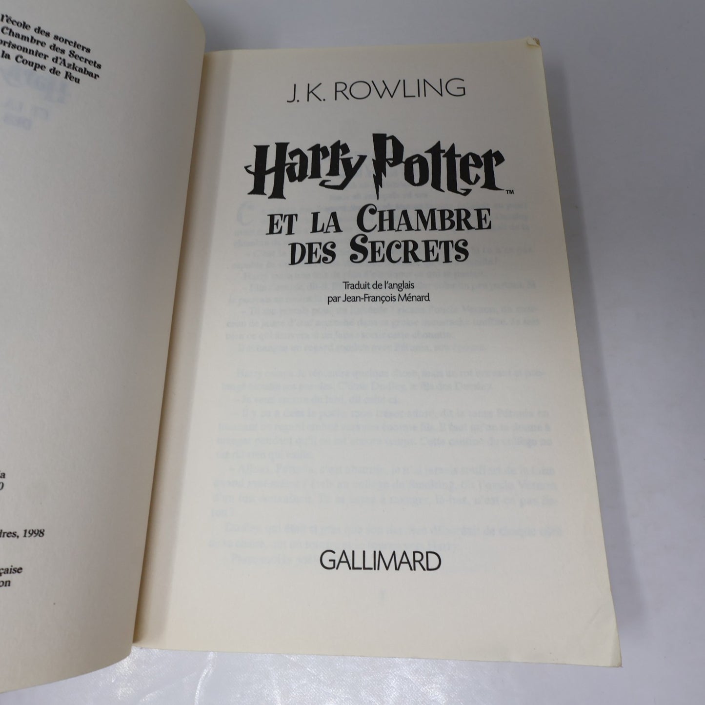 Harry Potter et la Chambre des Secrets J.K. Rowling 2005 PB Grand Format Livre