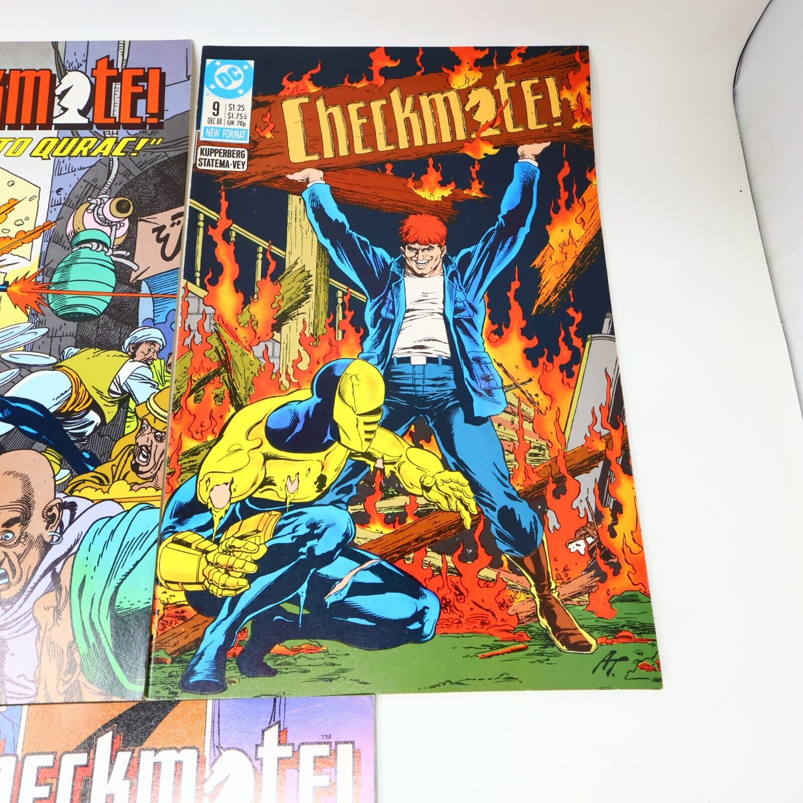 Lot 5 Comics Checkmate #6-7, 9, 13 Kupperberg/Erwin/Hoberg/Vey DC 1988-89