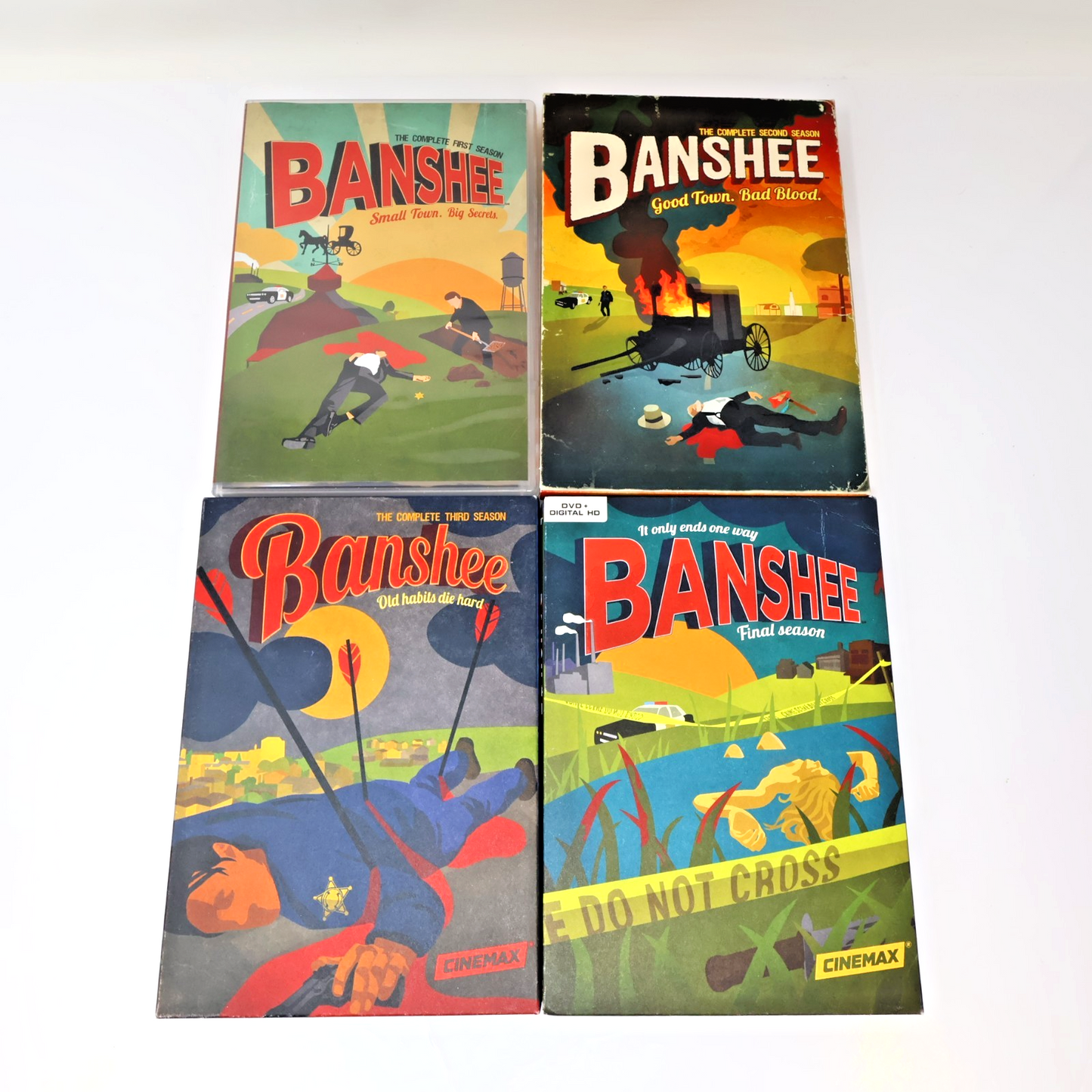 Banshee Season #1-4 Complete Series 4 DVD Lot Cinemax HBO Antony Starr/Milicevic