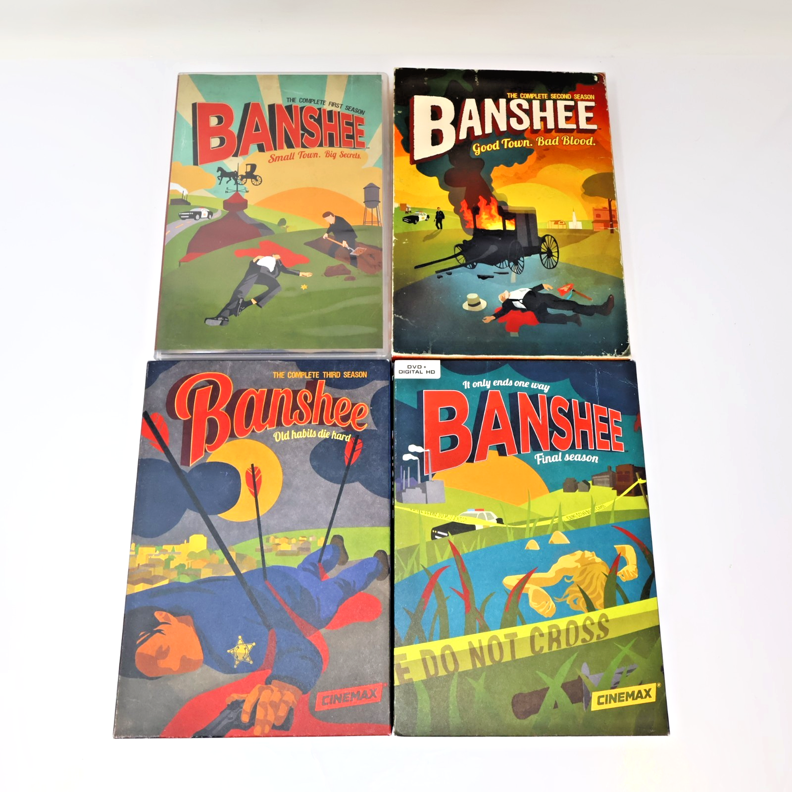 Banshee Season #1-4 Complete Series 4 DVD Lot Cinemax HBO Antony Starr/Milicevic