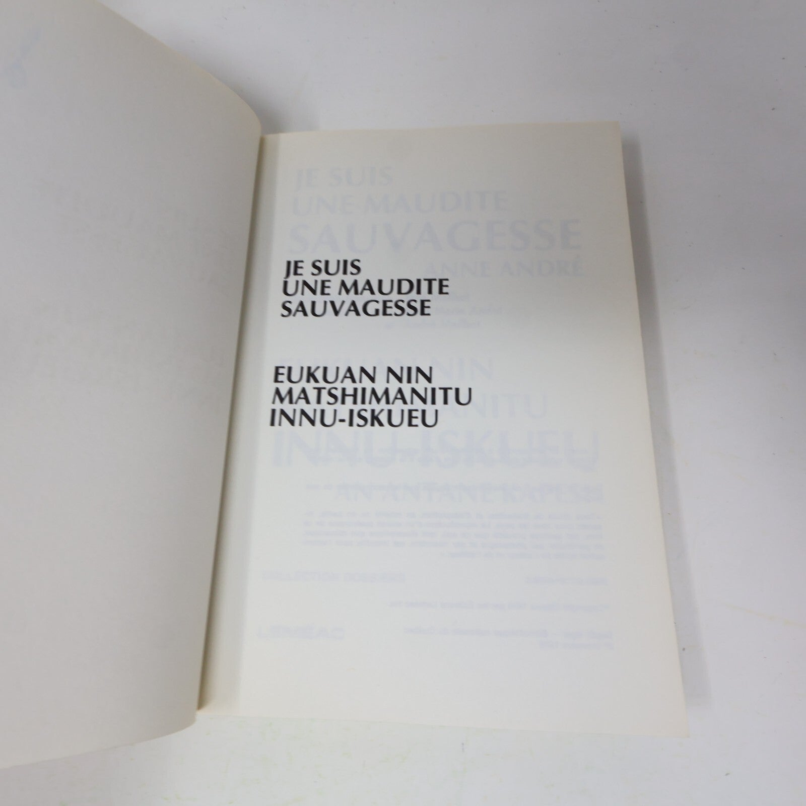 1976 Je Suis une Maudite Sauvagesse / Eukuan Nin Matshimanitu Innu-Iskueu Kapesh