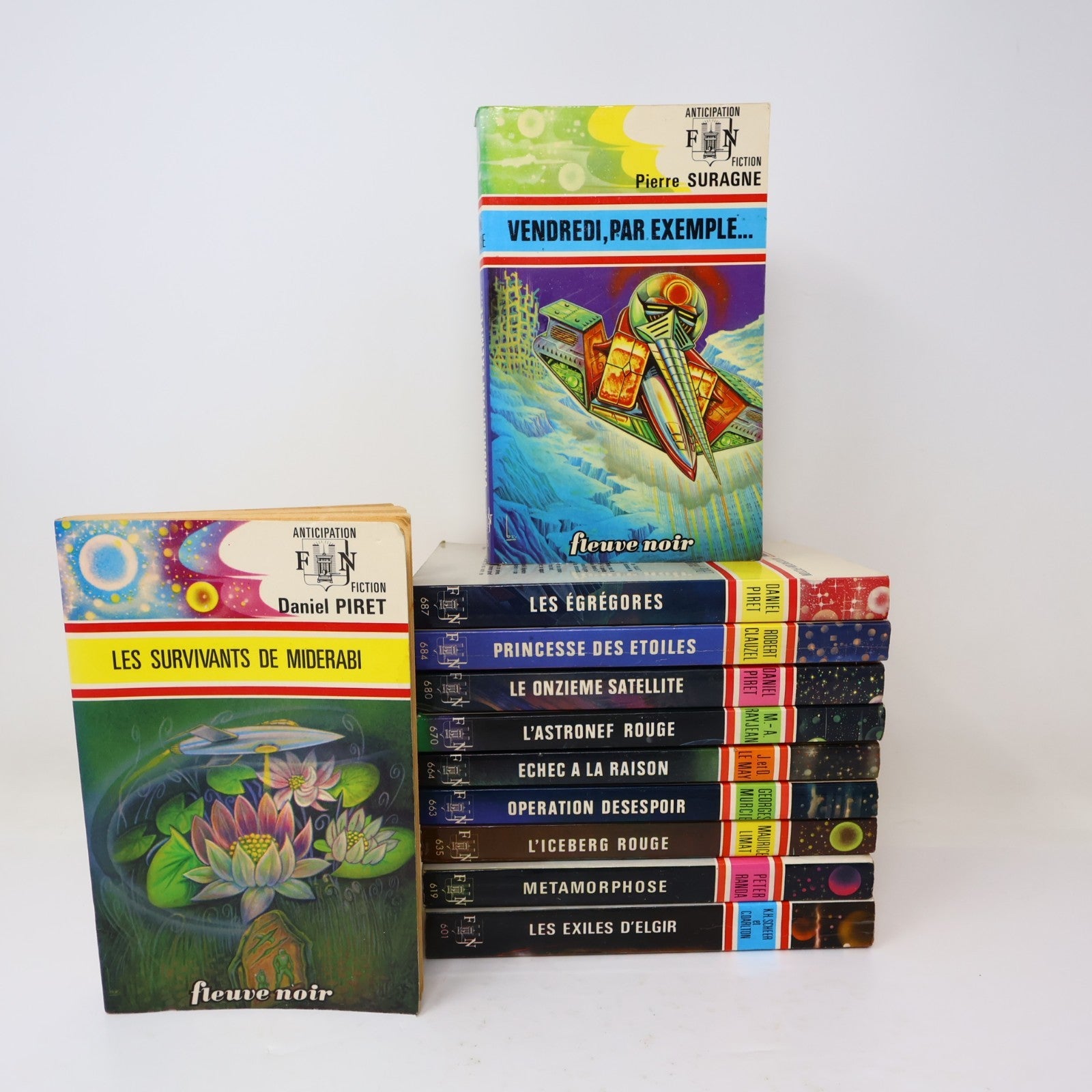 Anticipation Lot 11 Livres Fleuve Noir L'Iceberg Rouge/Métamorphose French 70s