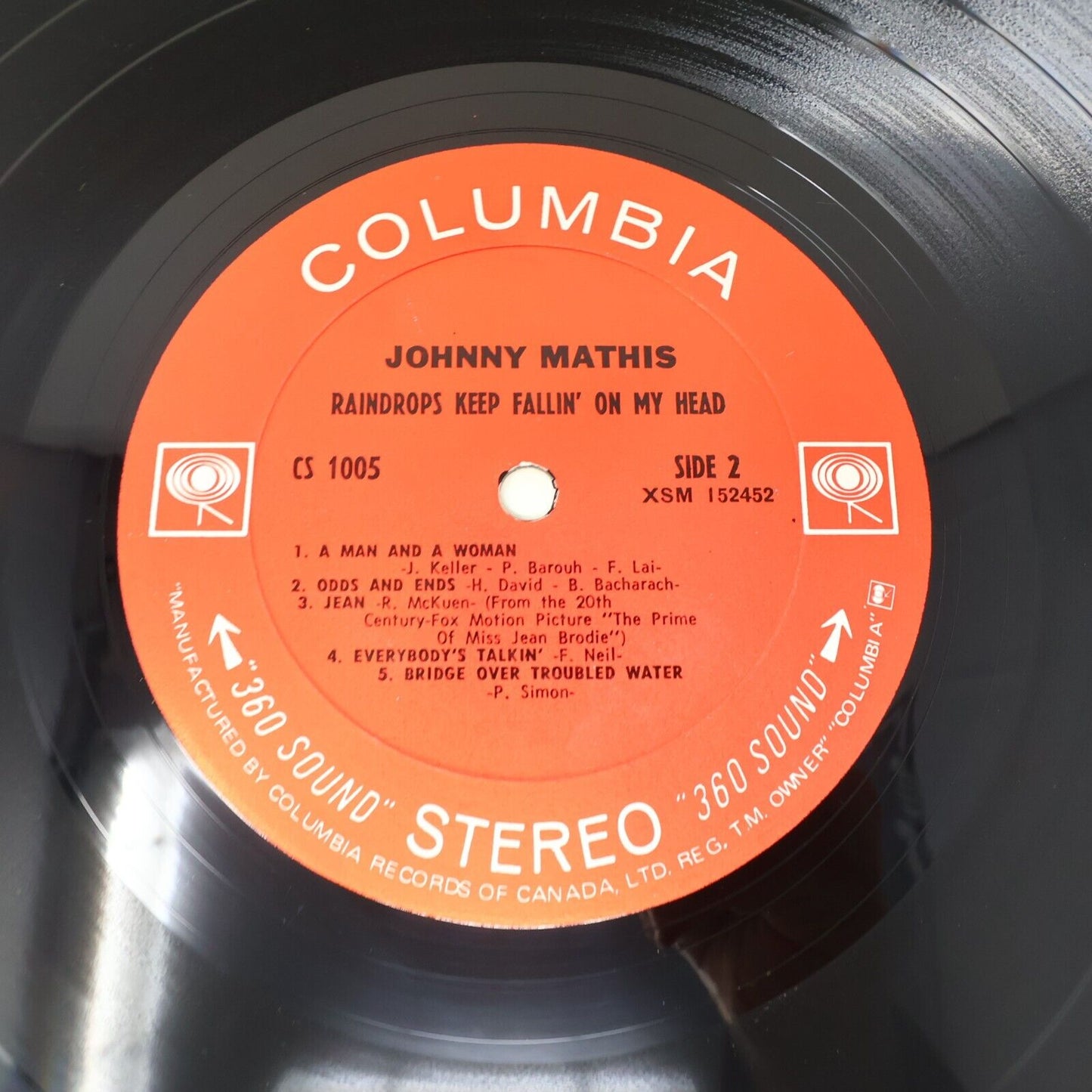 3x Johnny Mathis Raindrops Keep Fallin'/Greatest Hits/Romeo Juliet LP Record Lot