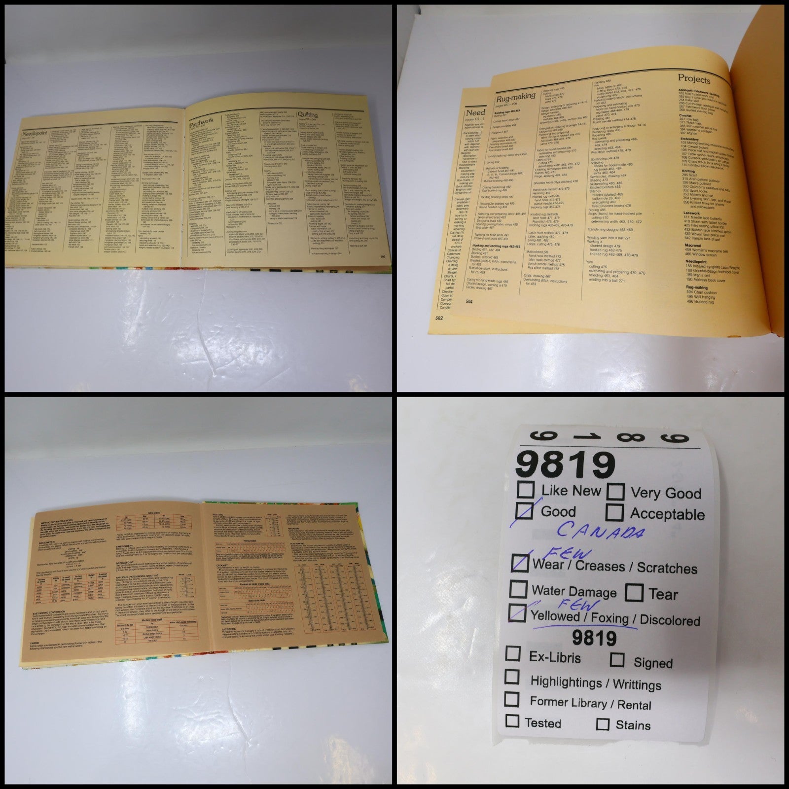 Complete Guide to Needlework Reader's Digest 1979 HC Sewing Leasure 5th Print