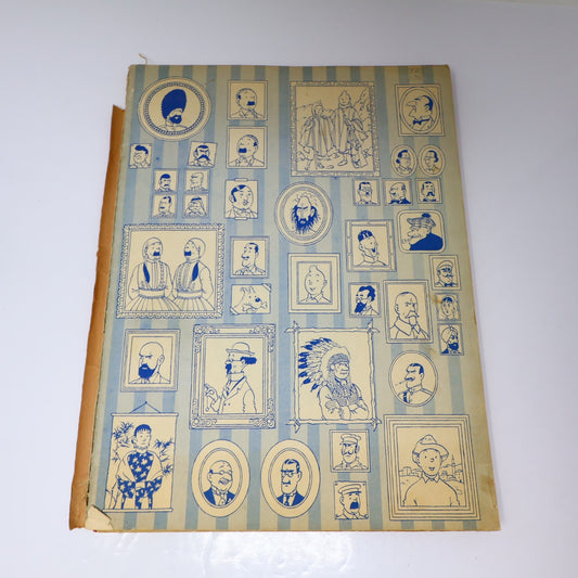Tintin Coke en Stock Hergé Casterman 1958 B24 EO 19' Belge Couverture Manquante