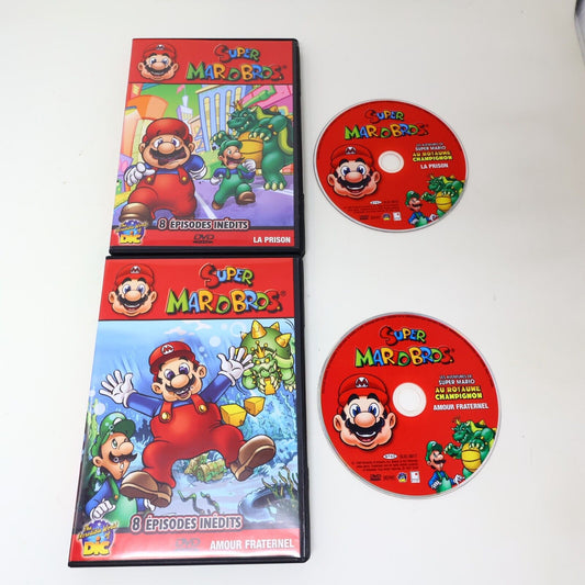 Lot Super Mario Bros DVD La Prison & Amour Fraternel Série TV NTSC Français 2007