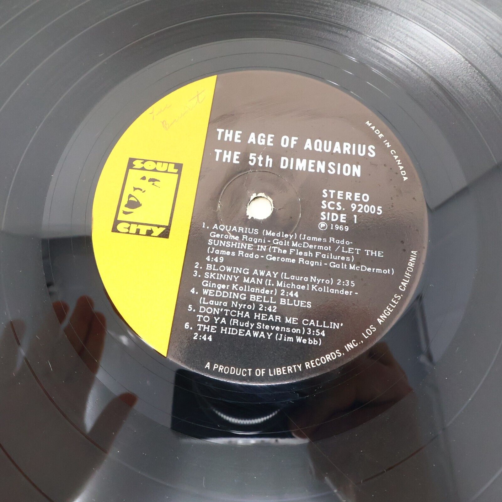The 5th Dimension The Age of Aquarius LP Record SCS-92005 Let The Sunshine In