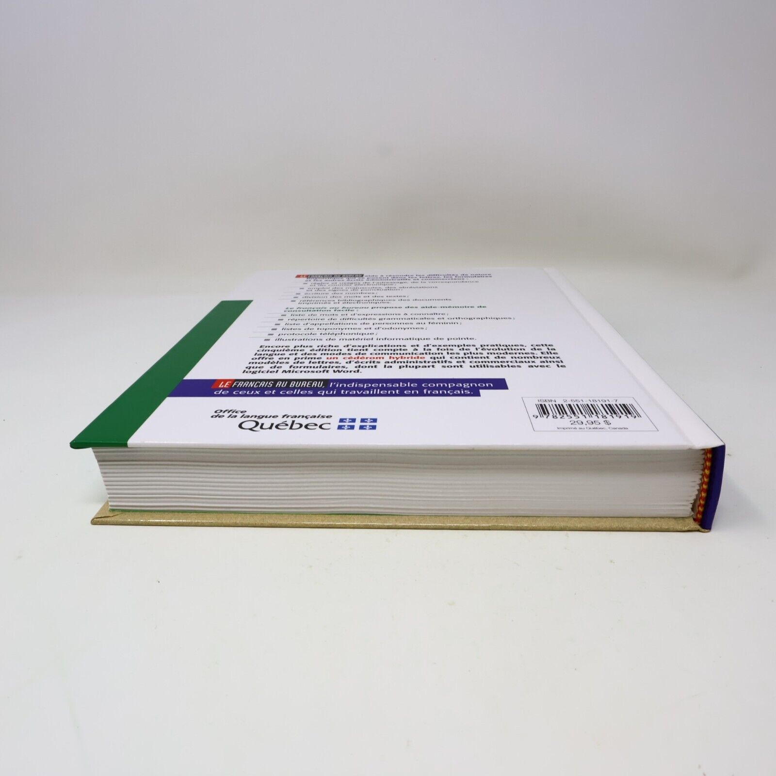 2000 Le Français au Bureau Office de la Langue Française Écrire Rédiger Livre HC
