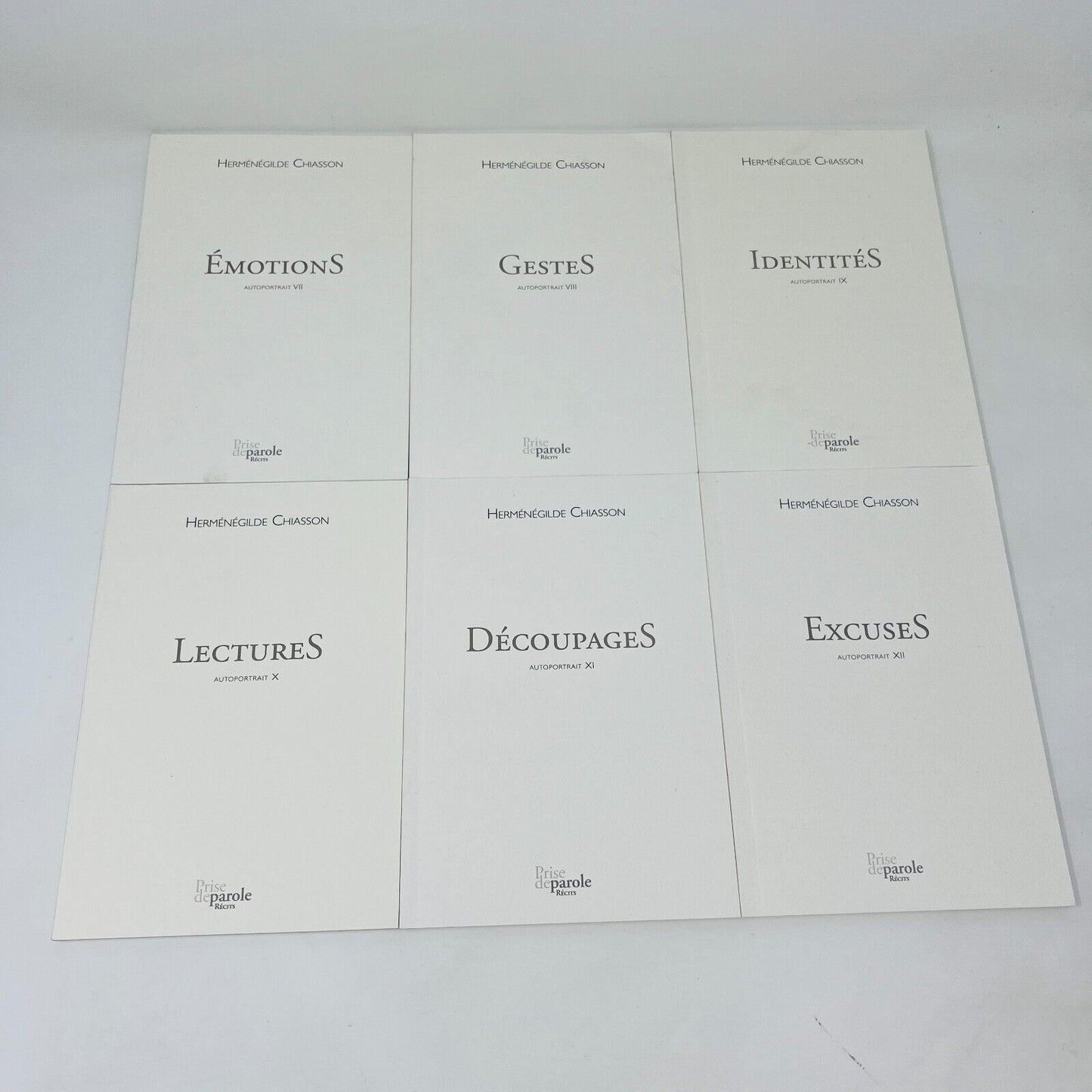 2014 Coffret Autoportrait de Herménégilde Chiasson 12 Livres & Estampe Numérotée