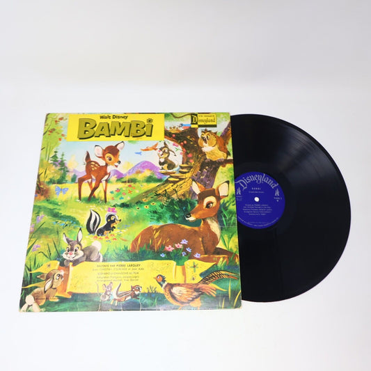 Walt Disney Bambi Raconté par Pierre Larquey LP Disque DF-1009 Français French
