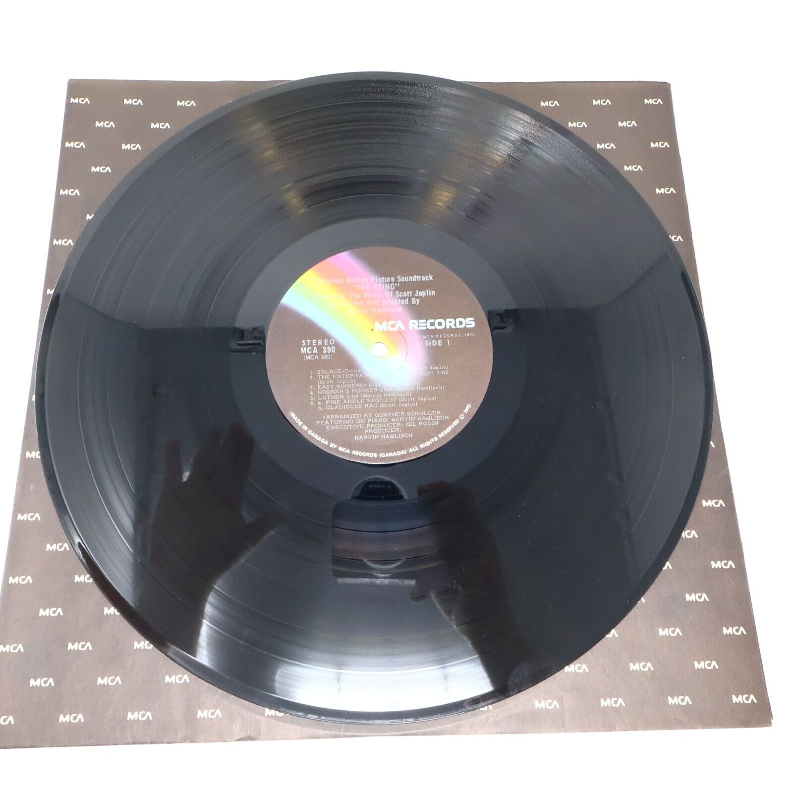 Marvin Hamlisch / Scott Joplin The Sting LP Record Movie Soundtrack 1974 MCA-390