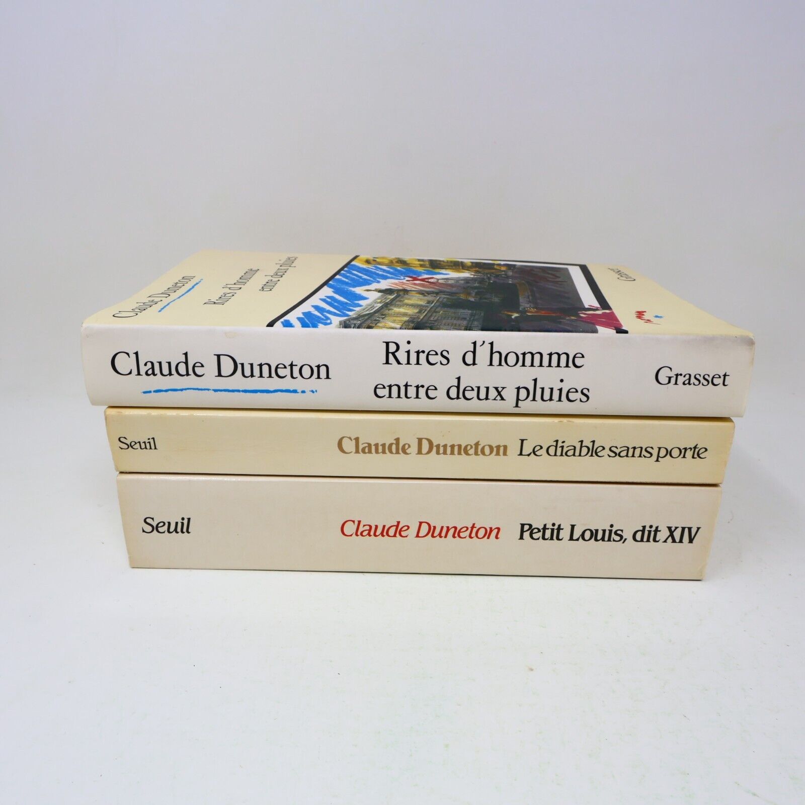 Lot 3 Claude Duneton Diable Sans Porte Petit Louis Dit Xiv Livres Français Roman
