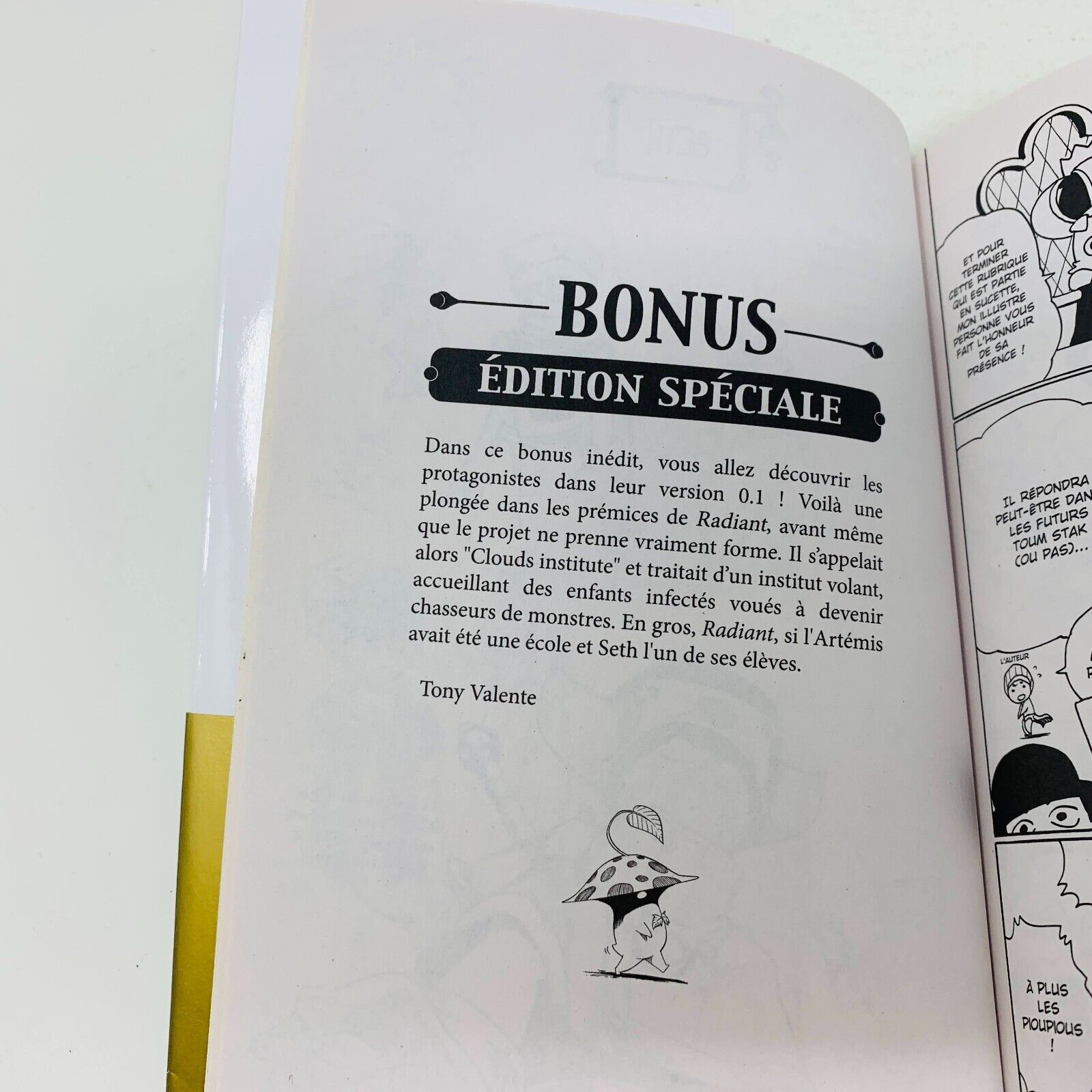 2013 Radiant Tome 1 Éditions 15 ans d'Ankama Collector Manga French Tony Valente