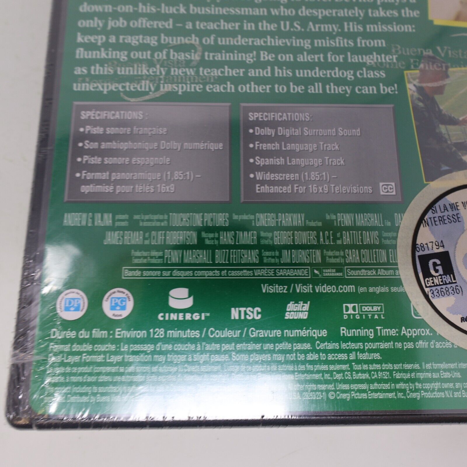 Si La Vie Vous Intéresse / Renaissance Man DVD Français Dany DeVito NTSC Scellé