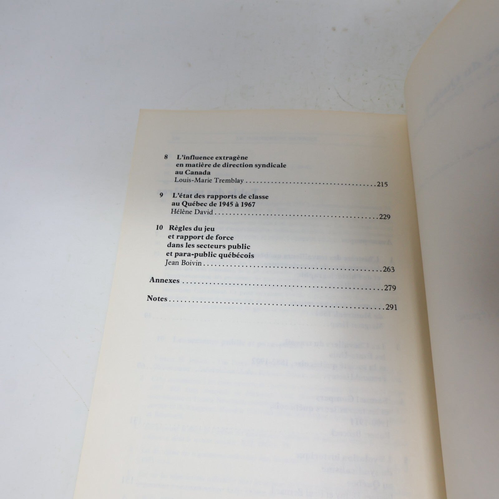 1980 Le Mouvement Ouvrier au Québec Fernand Harvey Boréal Syndicalisme Histoire