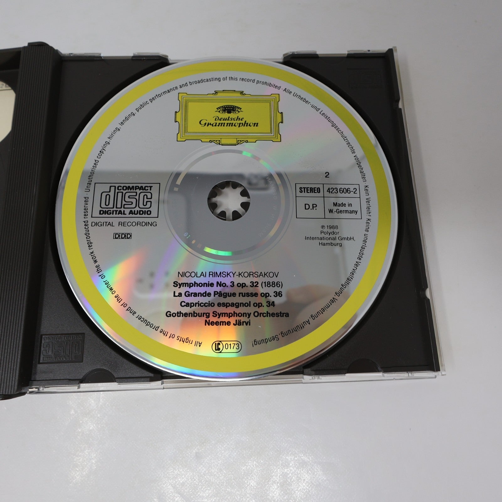 Rimsky-Korsakov 3 Symphonies CD Neeme Järvi/Gothenburg Symphony Orchestra 1988