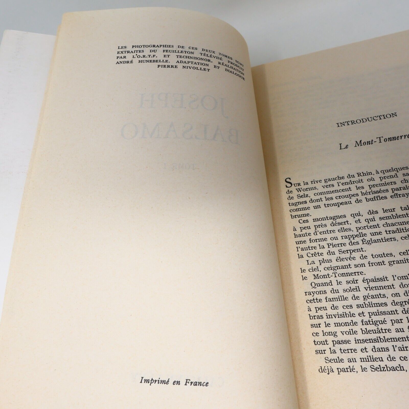 Lot 2 Joseph Balsamo #1-2 Alexandre Dumas Livres 1972 Série Complète Roman 70s