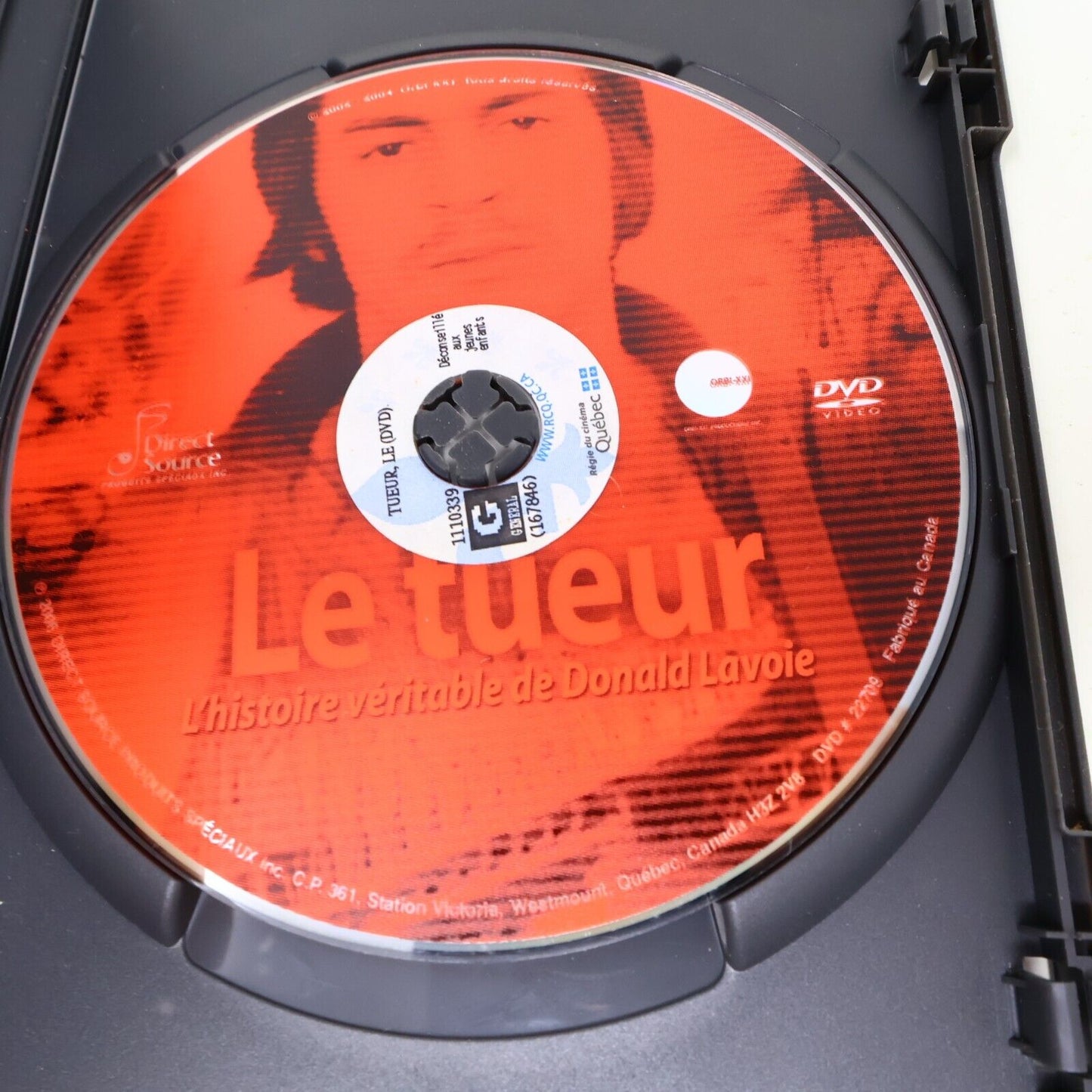 Le Tueur L'Histoire Véritable de Donald Lavoie DVD Français Testé Crime Québec