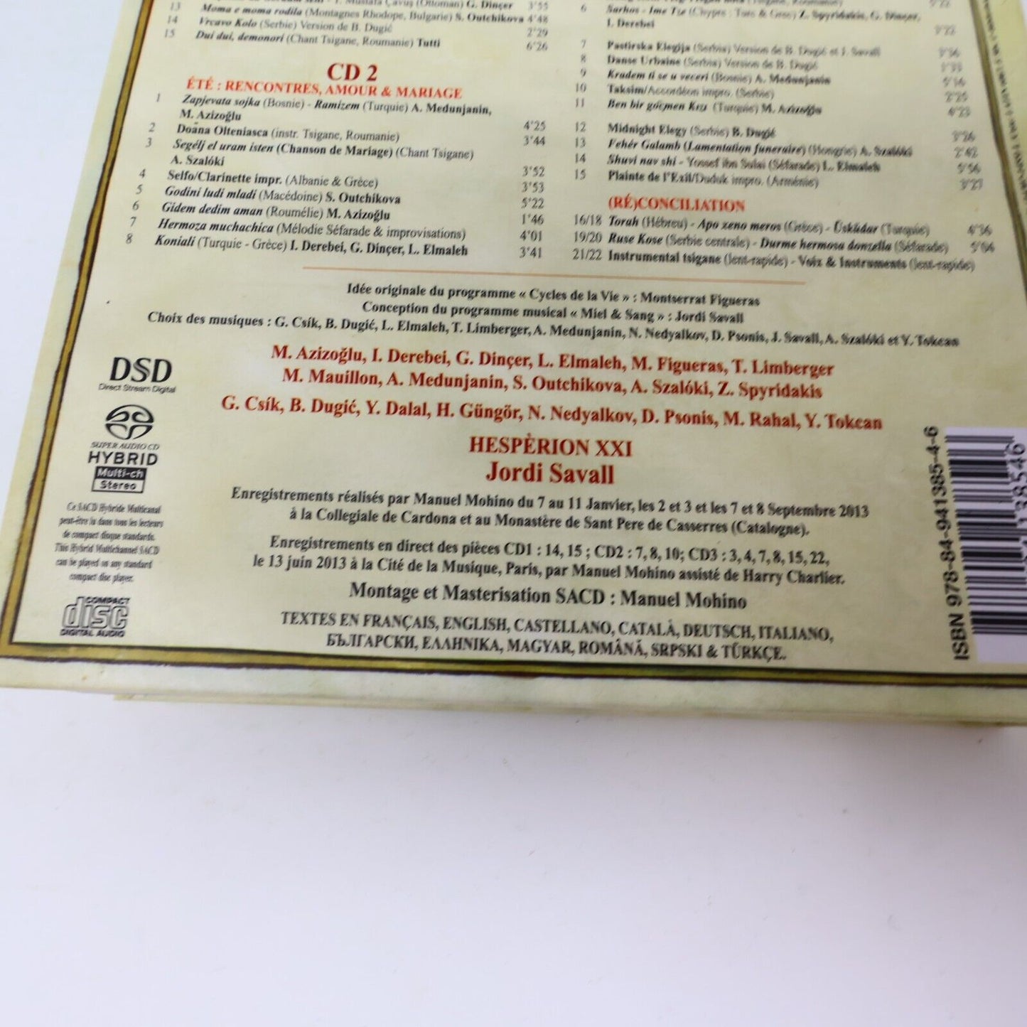2013 Bal Kan Miel & Sang / Honey & Blood CD Jordi Savall Hespèrion XXI Alia Vox
