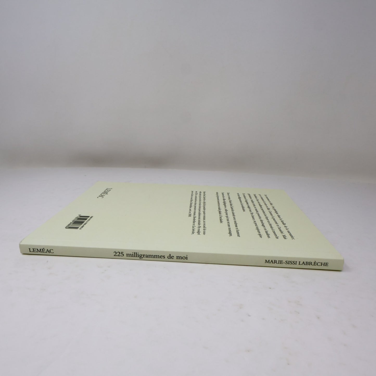 225 Milligrammes de Moi Marie-Sissi Labrèche Leméac 2021 PB Français French Book