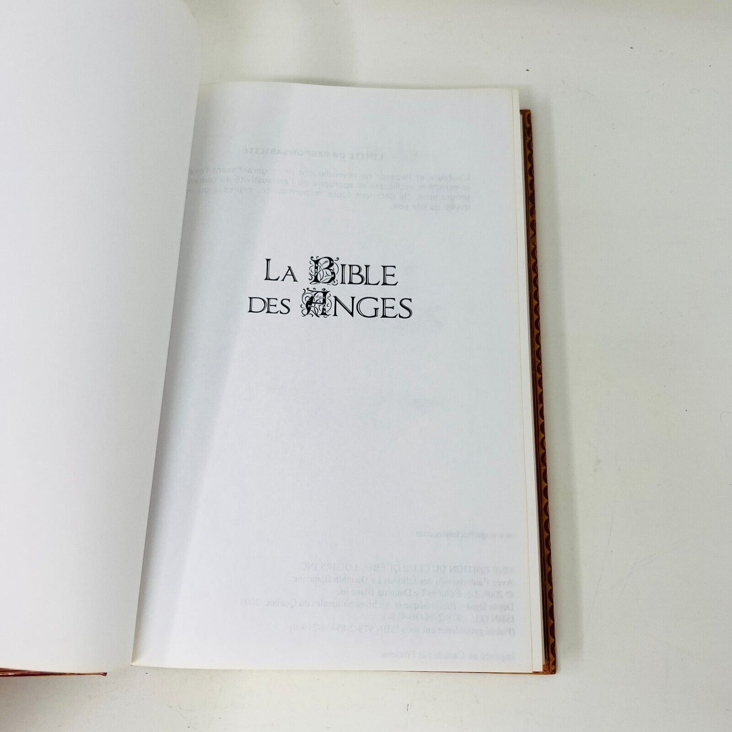 La Bible des Anges #1-2 Au Quotidien Québec Loisirs Joane Flansberry Lot Livres