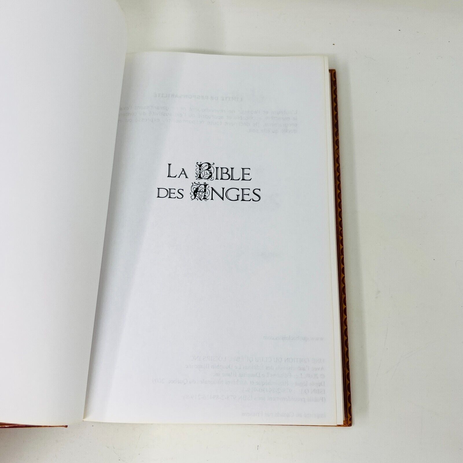 La Bible des Anges #1-2 Au Quotidien Québec Loisirs Joane Flansberry Lot Livres