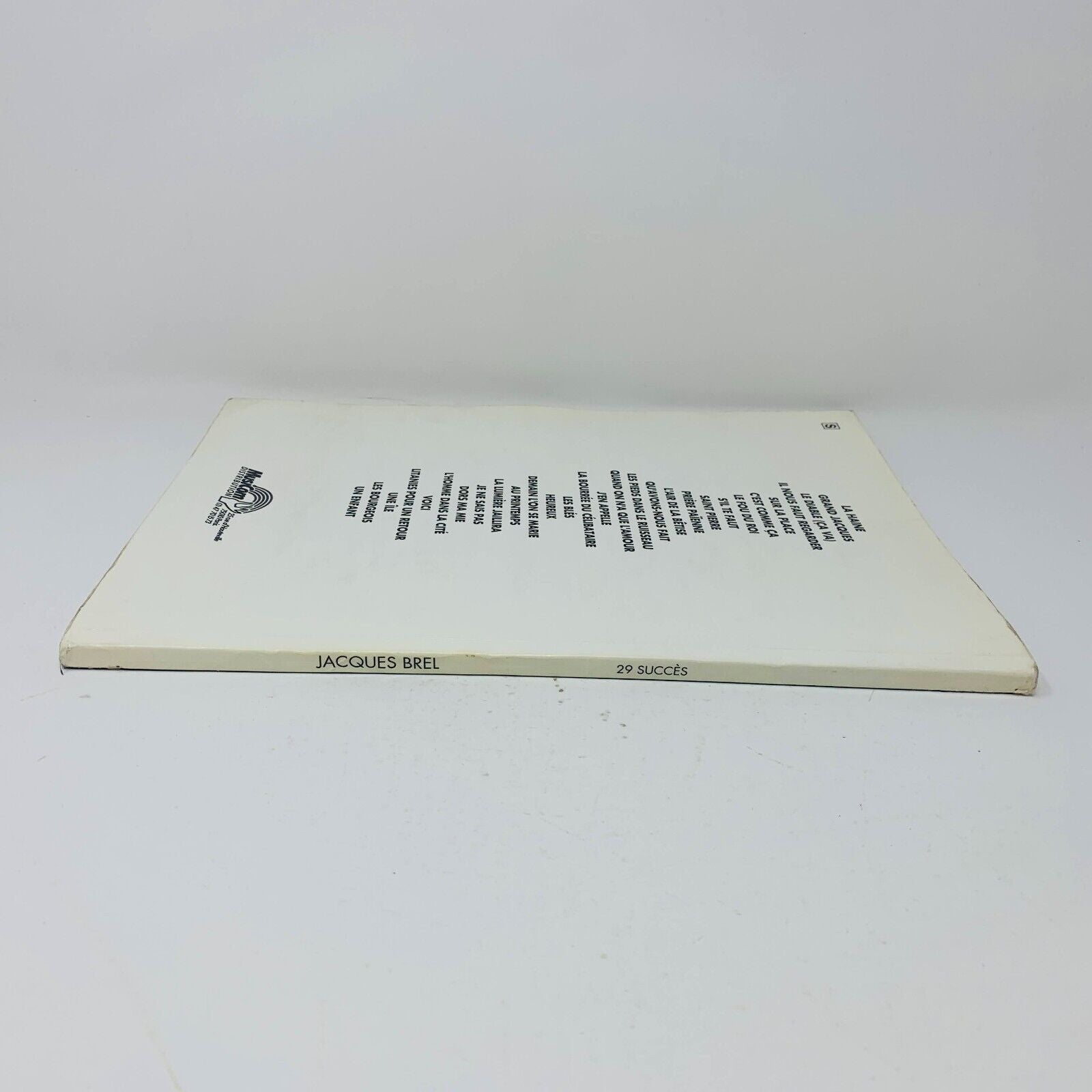 1992 Jacques Brel 29 Succès Songbook Partitions Piano MCA Caravelle Music France