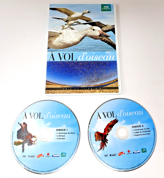 À Vol d'Oiseau Intégrale DVD BBC Earth Français/French Documentaire NTSC 16:9