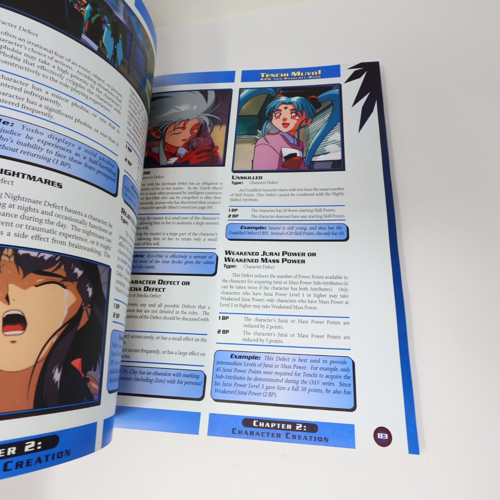 Tenchi Muyo! Role-Playing Game and Resource Book Guardians of Order 2000 Rpg PB