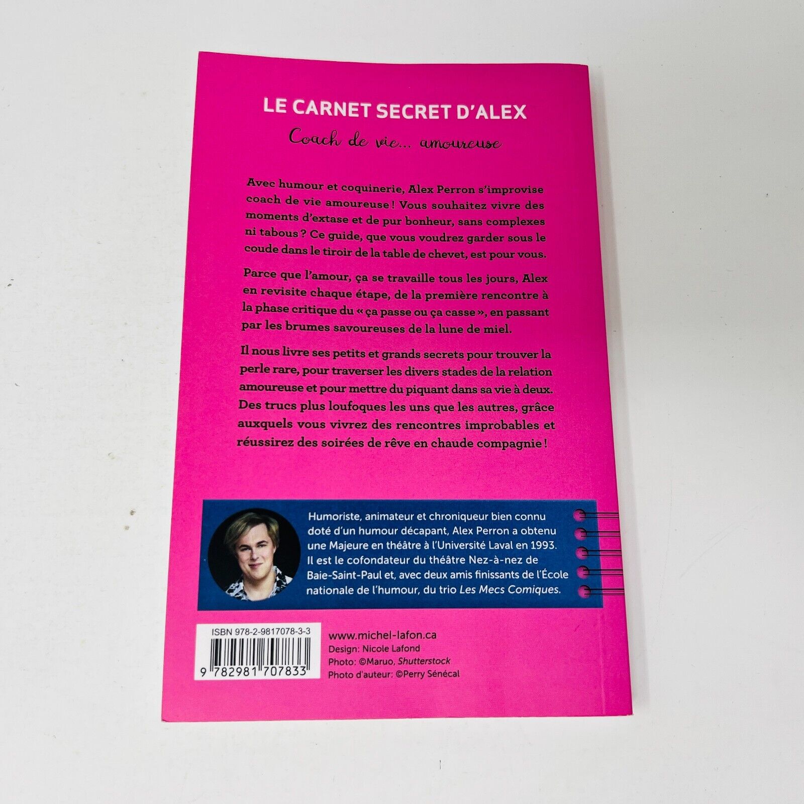 Le Carnet Secret d'Alex Perron Coach de Vie Amoureuse Michel Lafon en Français