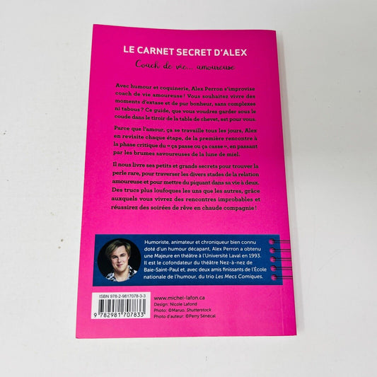 Le Carnet Secret d'Alex Perron Coach de Vie Amoureuse Michel Lafon en Français