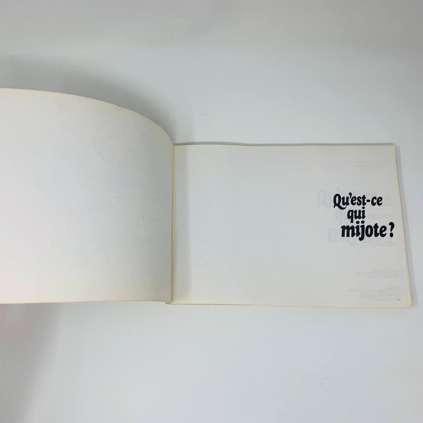 1976 Qu'est-ce qui Mijote? Cuisine pour Débutants La Presse Livre Recettes Vtg