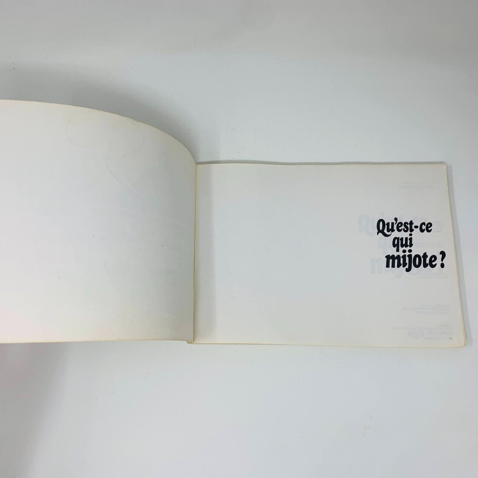 1976 Qu'est-ce qui Mijote? Cuisine pour Débutants La Presse Livre Recettes Vtg
