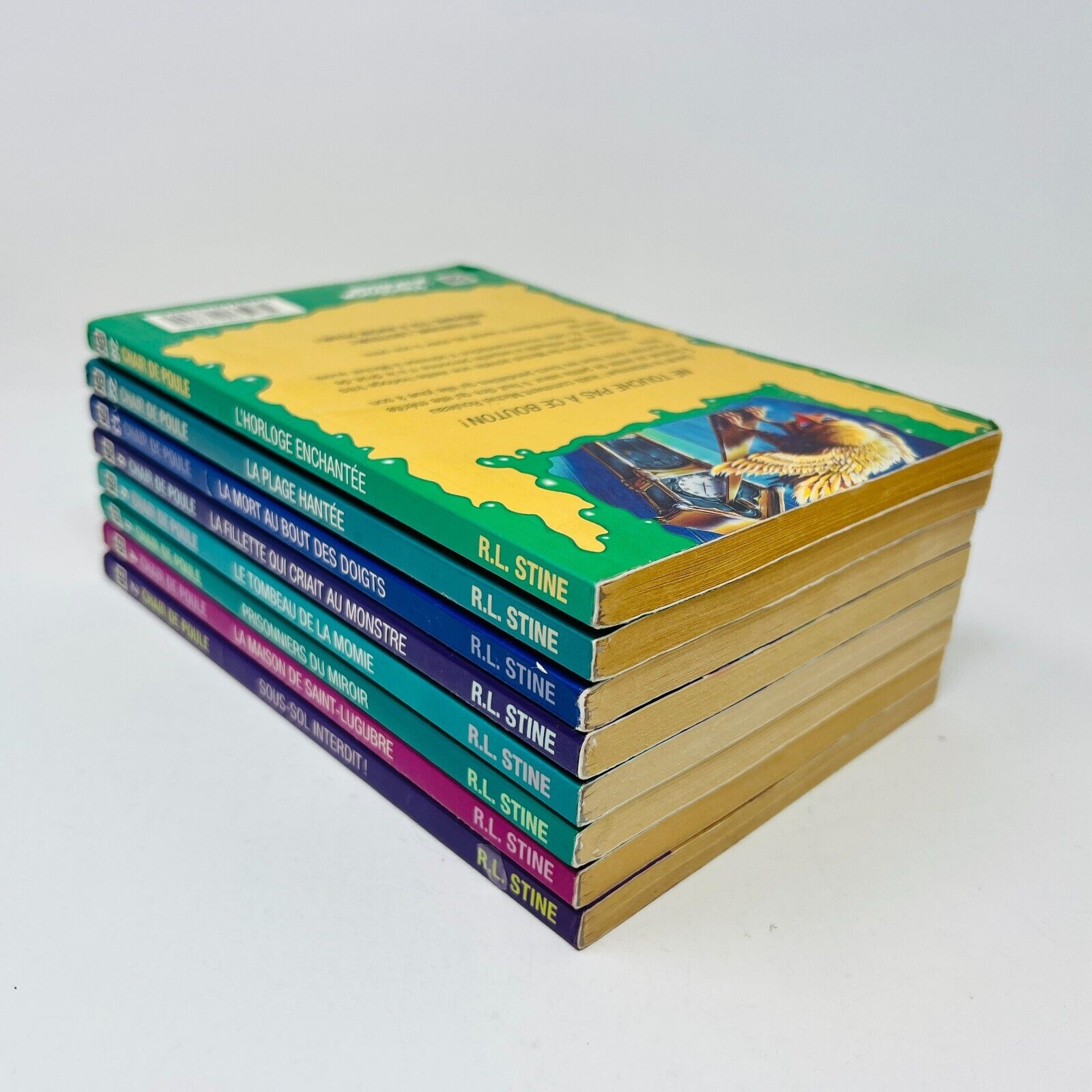 8x Chair de Poule EH Lot French Goosebumps Français R.L. Stine 90s Plage Hantée