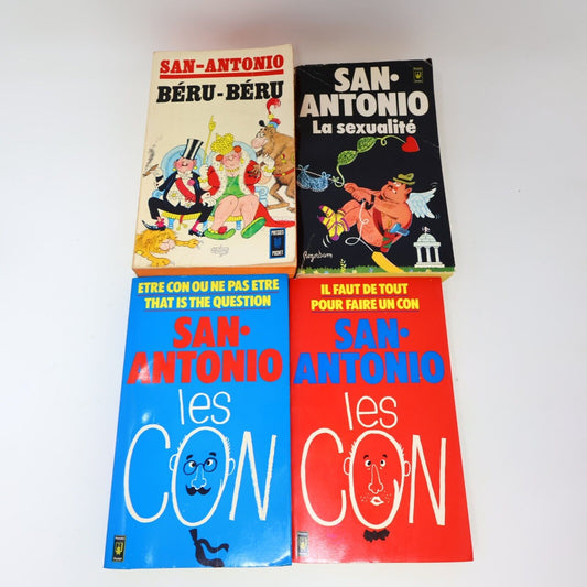 San-Antonio Les Con #1-2 Béru-Béru La Sexualité Lot 4 Livres Français French 70s