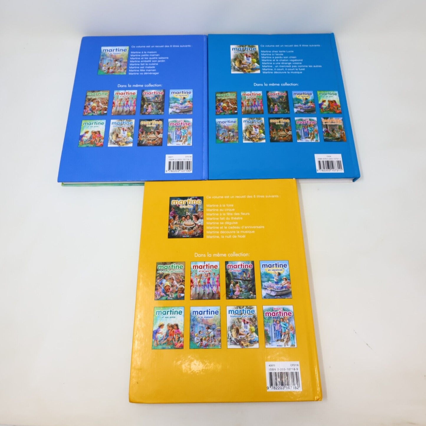3x Martine #6-8 Omnibus Enfants Delahaye/Marlier Casterman Lot Livres Français